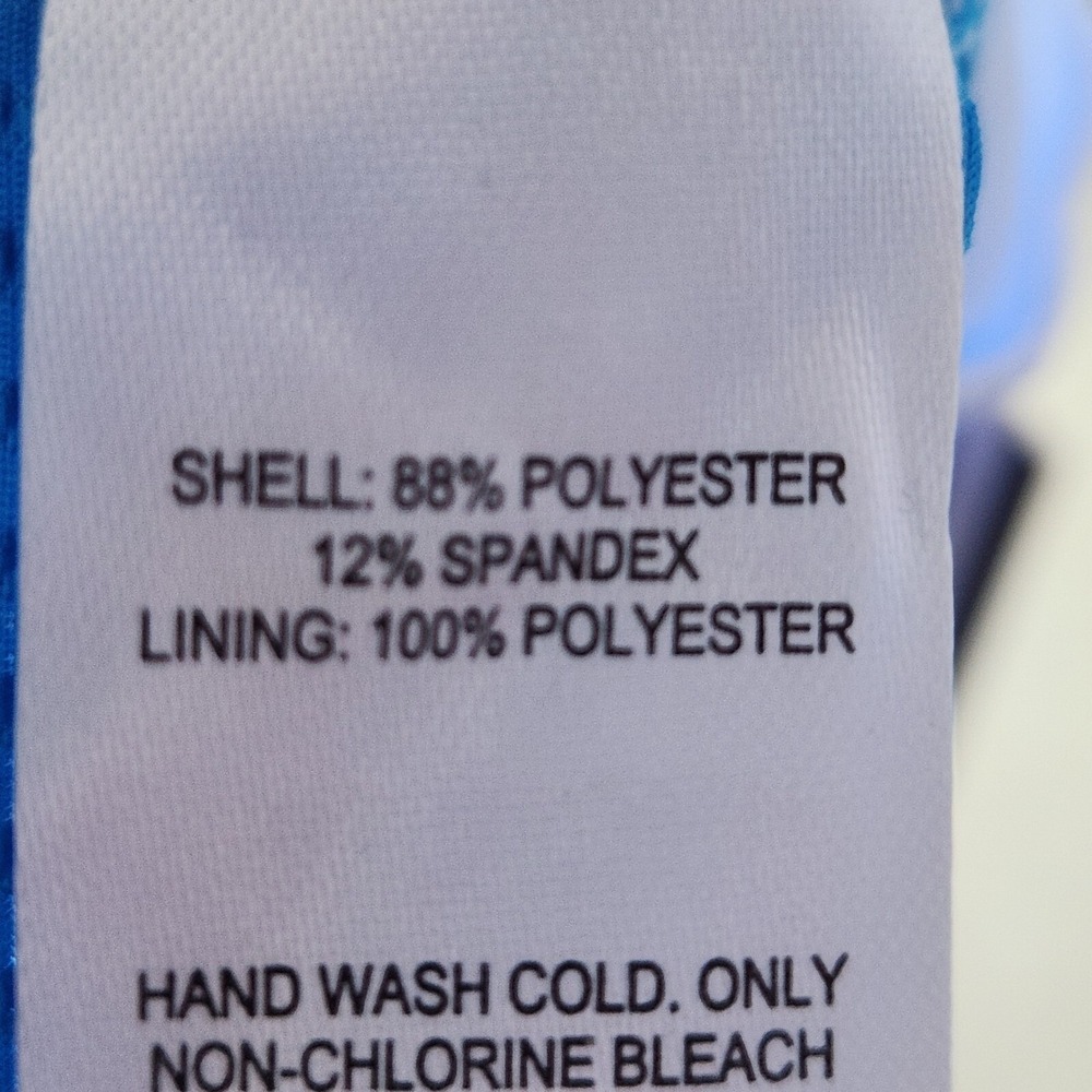 Salt + Cove Bright Blue Ribbed Tankini Top - Picture 5 of 6
